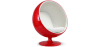 Buy Red Ballon Chair - Faux Leather White 19541 at MyFaktory