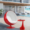 Buy Red Ballon Chair - Faux Leather White 19541 - prices