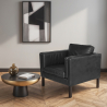 Buy 2334 Design Living room Armchair - Premium Leather Black 15441 - prices