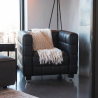 Buy Armchair Living Room Vegan Leather - Lukus Black 13187 - prices