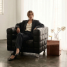 Buy Armchair Living Room Vegan Leather - Lukus Black 13187 - prices
