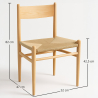 Buy CW-36 Chair Design Boho Bali  Natural wood 58405 at MyFaktory