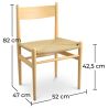 Buy CW-36 Chair Design Boho Bali  Natural wood 58405 at MyFaktory