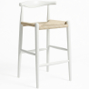 Buy Rope Design Bar Stool Boho Bali - 75cm - Wood White 99958406 in the Europe