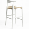 Buy Rope Design Bar Stool Boho Bali - 75cm - Wood White 99958406 with a guarantee