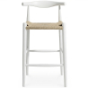 Buy Rope Design Bar Stool Boho Bali - 75cm - Wood White 99958406 - in the EU