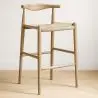 Buy Rope Design Bar Stool Boho Bali - 75cm - Wood White 99958406 - prices
