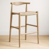 Buy Rope Design Bar Stool Boho Bali - 75cm - Wood Black 99958406 - prices