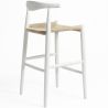 Buy Rope Design Bar Stool Boho Bali - 75cm - Wood White 99958406 - in the EU