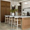 Buy Rope Design Bar Stool Boho Bali - 75cm - Wood White 99958406 - prices