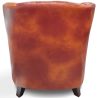 Buy Design Armchair Churchill Lounge - Premium Leather & Wood Vintage brown 48375 in the Europe