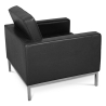 Buy Kanel Armchair with Matching Ottoman - Faux Leather Black 16514 at MyFaktory
