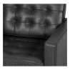 Buy Kanel Armchair with Matching Ottoman - Faux Leather Black 16514 with a guarantee