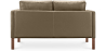 Buy Design Sofa 2332 (2 seater) - Faux Leather Taupe 13921 home delivery