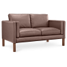 Buy Design Sofa 2332 (2 seats) - Faux Leather Coffee 13921 - in the EU