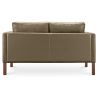 Buy Design Sofa 2332 (2 seats) - Faux Leather Taupe 13921 home delivery