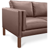 Buy Design Sofa 2332 (2 seats) - Faux Leather Coffee 13921 home delivery
