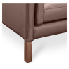 Buy Design Sofa 2332 (2 seats) - Faux Leather Coffee 13921 with a guarantee