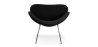Buy Slice Armchair with Matching Ottoman - Premium Leather Black 16763 at MyFaktory