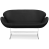 Buy Design Sofa - Swin Sofa (2 seats) - Premium Leather Black 13913 - in the EU