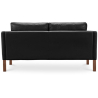 Buy Scandinavian design Design Sofa 2212 (2 seats) - Faux Leather Black 13915 in the Europe