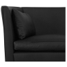 Buy Design Sofa 2214 (2 seats) - Faux Leather Black 13918 with a guarantee