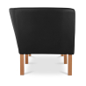 Buy Design Sofa 2214 (2 seats) - Faux Leather Black 13918 at MyFaktory