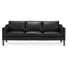 Buy Design Sofa 2213 (3 seats) - Faux Leather Black 13927 - in the EU
