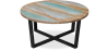 Buy Vintage low recycled wooden round coffee table - Seaside Multicolour 58497 - prices