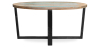 Buy Vintage low recycled wooden round coffee table - Seaside Multicolour 58497 at MyFaktory