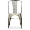 Buy Dining chair Bistrot Metalix Industrial Square Metal - New Edition Metallic bronze 32871 - in the EU