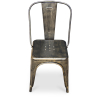 Buy Dining chair Bistrot Metalix Industrial Square Metal - New Edition Metallic bronze 32871 at MyFaktory