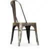 Buy Dining chair Bistrot Metalix Industrial Square Metal - New Edition Metallic bronze 32871 - in the EU