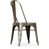 Buy Dining chair Bistrot Metalix Industrial Square Metal - New Edition Metallic bronze 32871 with a guarantee
