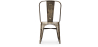Buy Dining chair Bistrot Metalix Industrial Square Metal - New Edition Metallic bronze 32871 - in the EU