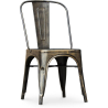 Buy Dining chair Bistrot Metalix Industrial Square Metal - New Edition Metallic bronze 32871 in the Europe