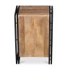 Buy Onawa vintage industrial style wood and metal Bedside table Natural wood 58475 with a guarantee