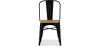Buy Bistrot Metalix Chair Square Wooden - Metal Black 32897 - in the EU