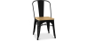 Buy Bistrot Metalix Chair Square Wooden - Metal Black 32897 home delivery