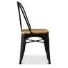 Buy Bistrot Metalix Chair Square Wooden - Metal Red 32897 at MyFaktory