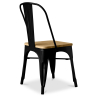 Buy Bistrot Metalix Chair Square Wooden - Metal Red 32897 in the Europe