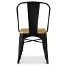 Buy Bistrot Metalix Chair Square Wooden - Metal Black 32897 with a guarantee
