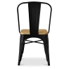 Buy Bistrot Metalix Chair Square Wooden - Metal Red 32897 home delivery