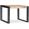 Buy Onawa vintage industrial style small coffee table Natural wood 58461 at MyFaktory
