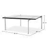Buy PY61 Coffee table - Square - 15mm Glass Steel 16320 home delivery
