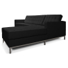 Buy Design Corner Sofa Kanel  - Right Angle - Premium Leather Black 15185 in the Europe