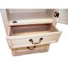 Buy Country Chic Mirror Wardrobe - Waxed Wood Beige 29250 home delivery
