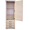 Buy Country Chic Mirror Wardrobe - Waxed Wood Beige 29250 - prices