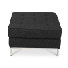 Buy Kanel Armchair with Matching Ottoman - Cashmere Black 16513 with a guarantee