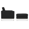 Buy Kanel Armchair with Matching Ottoman - Cashmere Black 16513 at MyFaktory